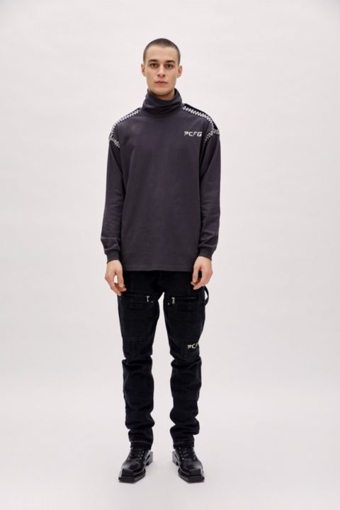 Мужская футболка PCFG High Neck, цвет: Чёрный