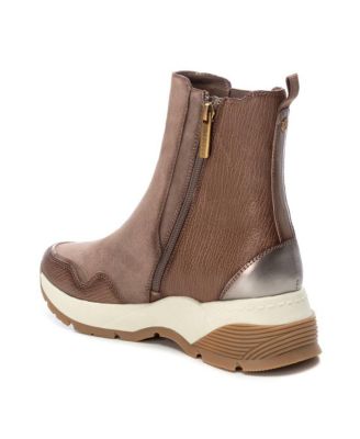 Carmela Collection Leather Sneaker Booties By Xti