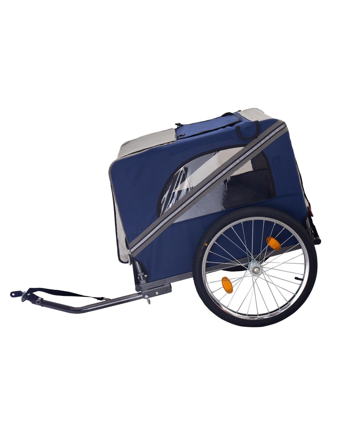 Dog Bike Trailer, Bicycle Carrier for Medium and Small Sized Dogs - Red fabric