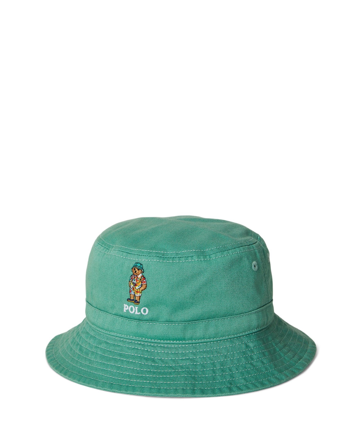 Polo Ralph Lauren Big Boys Polo Bear Twill Bucket Hat In Haven Green