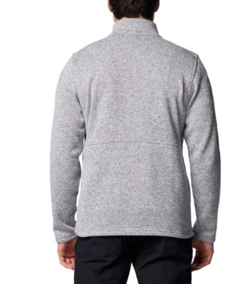 Men's Alto Pass Textured Knit Sweater Fleece Zip-Front Jacket