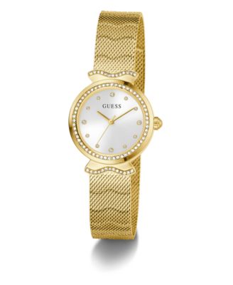 Women's Analog Gold-Tone Steel Mesh Watch, 28mm