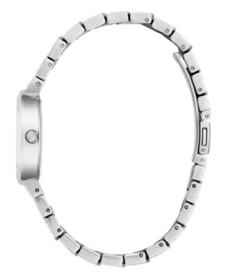 Women's Analog Silver-Tone Steel Watch, 30mm