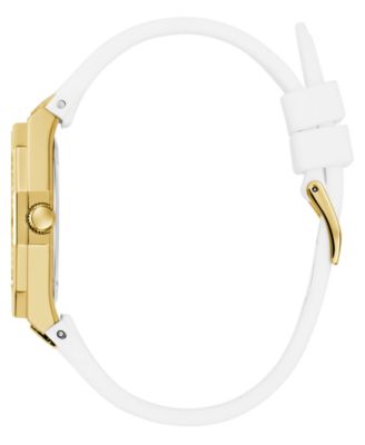 Women's Analog White Silicone Watch, 36mm