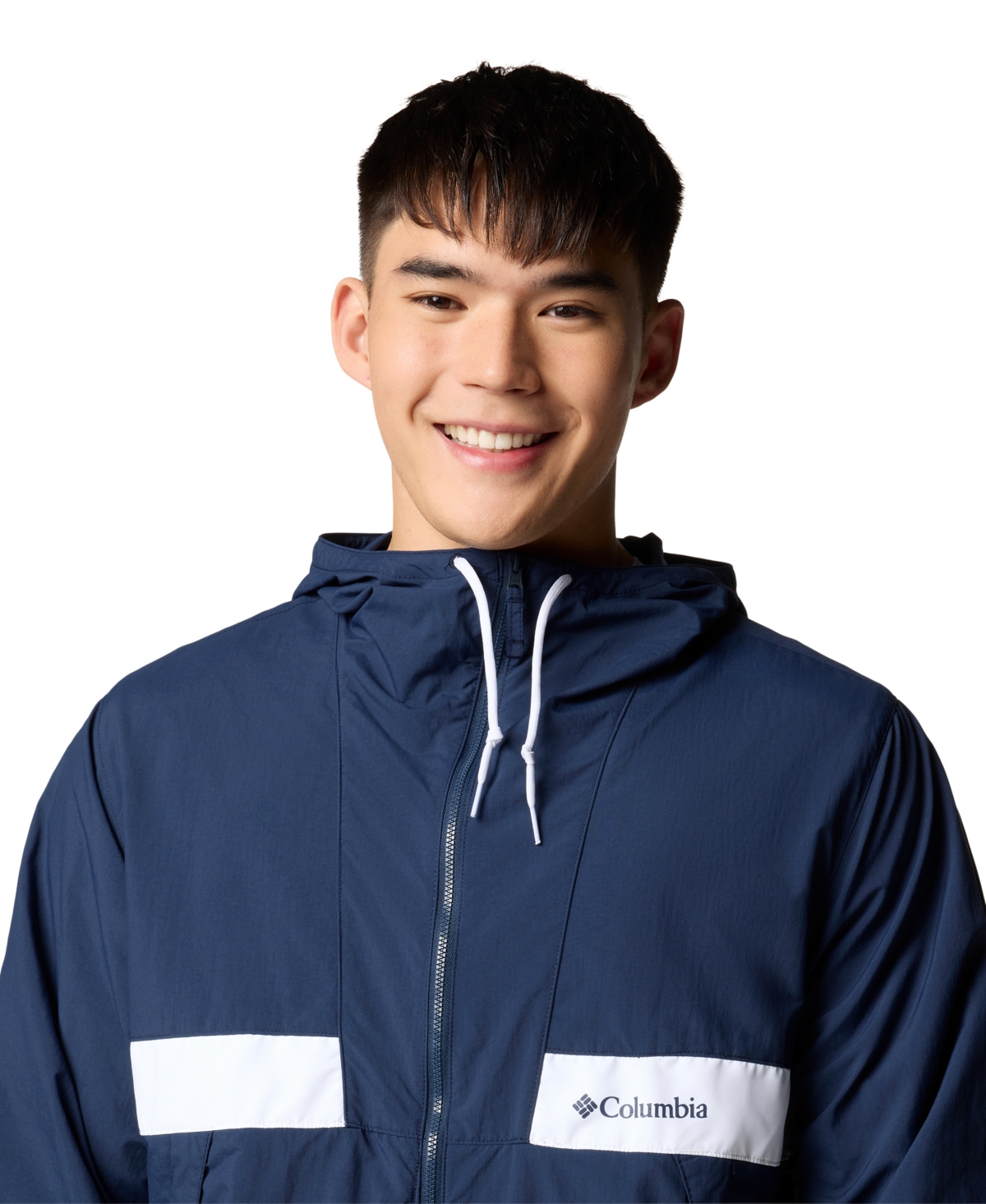 COLUMBIA MEN'S SPIRE VALLEY HOODED WINDBREAKER 