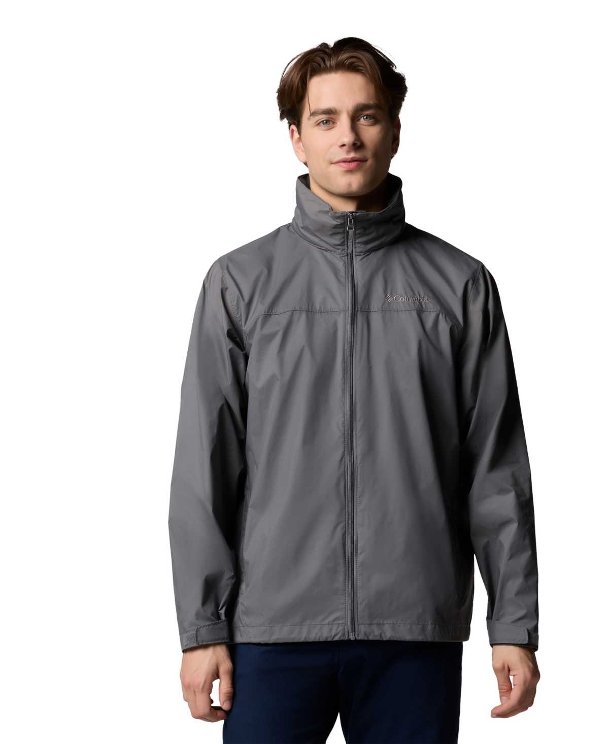 Shop Columbia Men's Glennaker Lake Ii Rain Jacket In City Grey