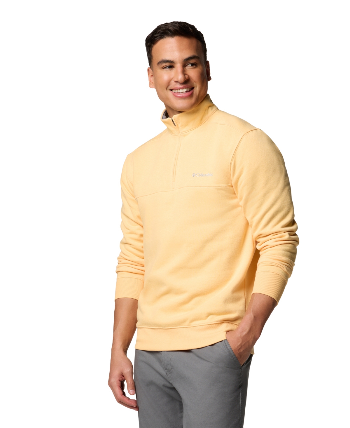 COLUMBIA MEN'S HART MOUNTAIN II QUARTER-ZIP FLEECE SWEATSHIRT 