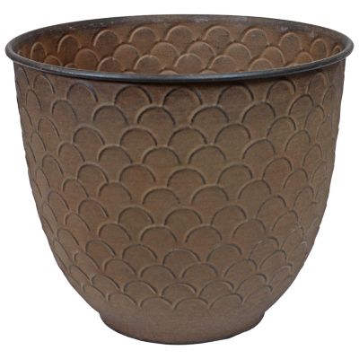 Dinah Metal Indoor or Outdoor Planter with Drainage Hole - 12.5 in
