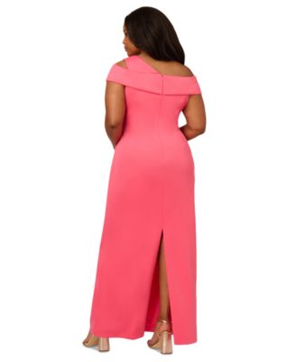 Асимметричное драпированное платье Adrianna Papell размера плюс