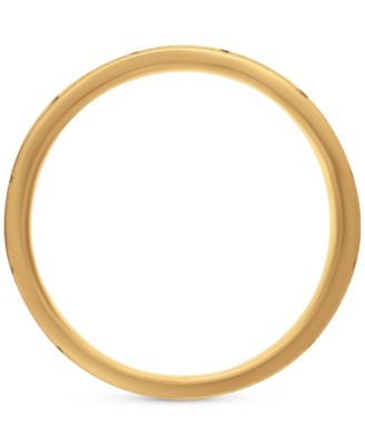 Men's Diagonal Texture Two-Tone Wedding Band in Sterling Silver & 18k Gold-Plate