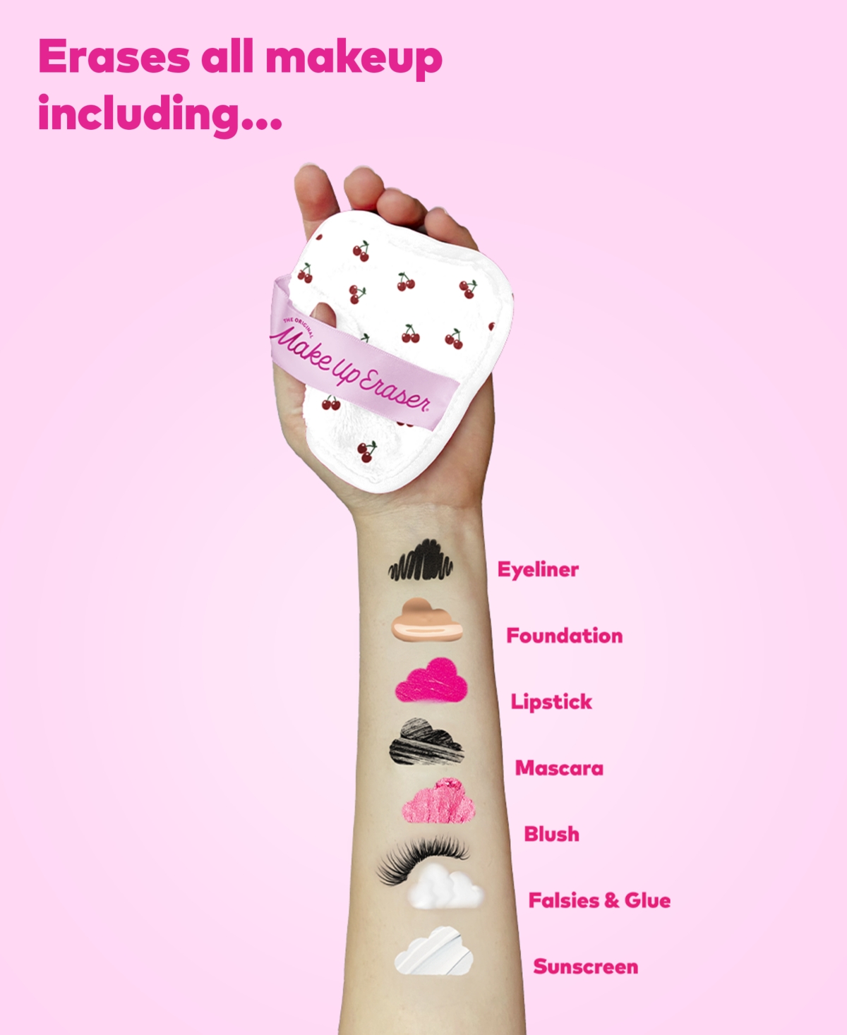 Makeup Eraser 8-pc. Cherry Crush Makeup-removing Cloth Set In No Color