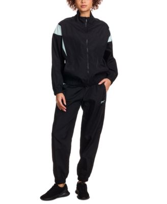 Women's Woven Crinkle Colorblocked Jogger Pants