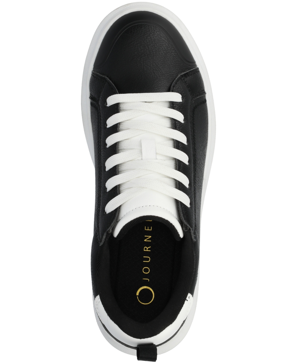Journee Collection Meeya Woven Casual Sneaker In Black