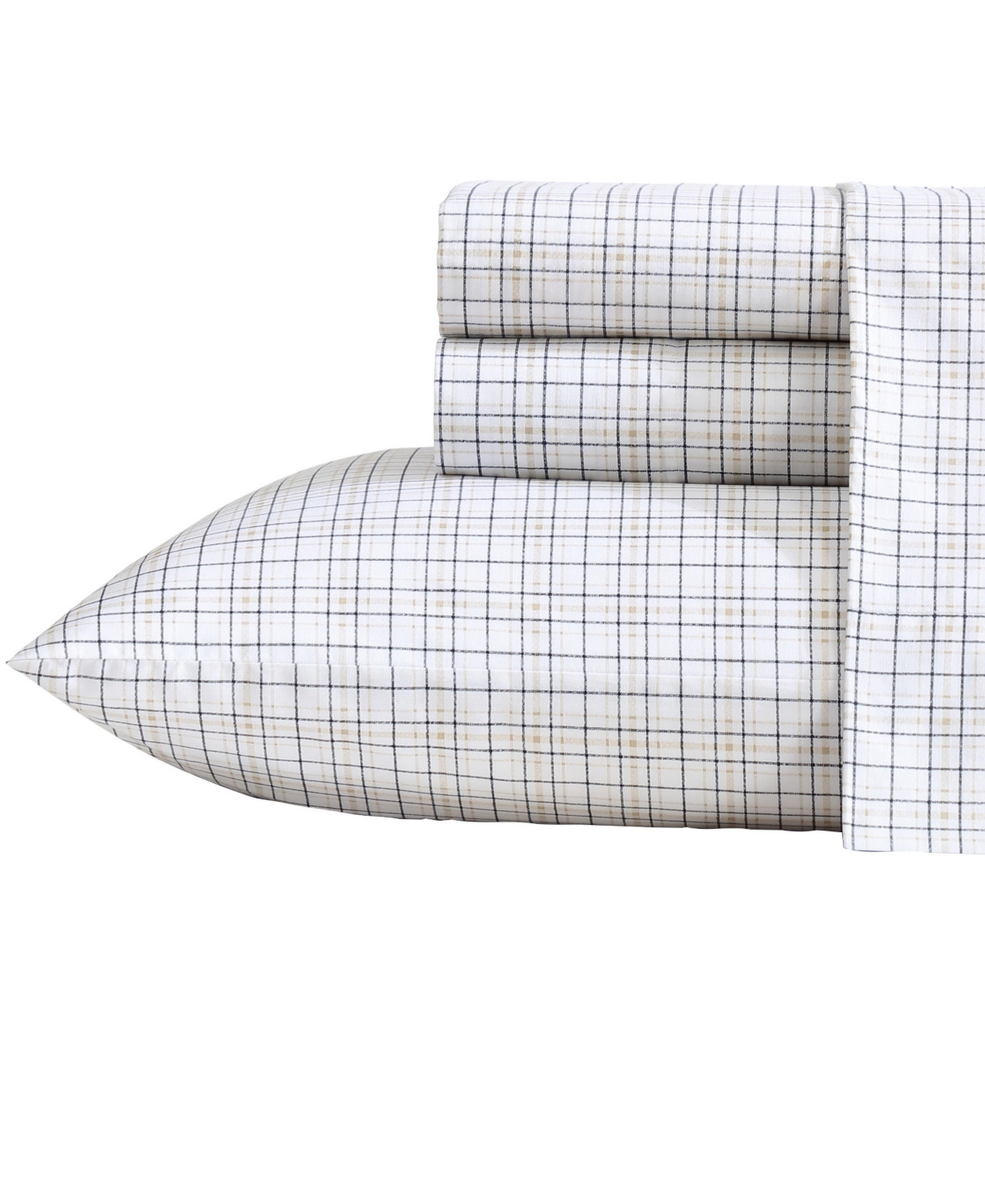 Nautica Cotton Percale 4-piece Sheet Set, King In Malor Plaid Navy