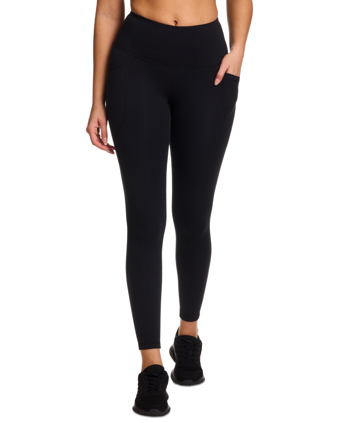 Women's Id Train Pocket High-Rise Ankle Leggings - Black