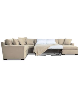 Radley 5-Pc. Fabric Sleeper Sectional Sofa, Created for Macy's