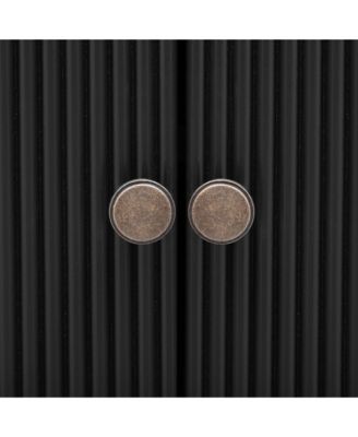 Streamdale Sleek Storage Cabinet Sideboard Buffet with Vertical Line Design,Suitable for Study,Entrance and Living Room