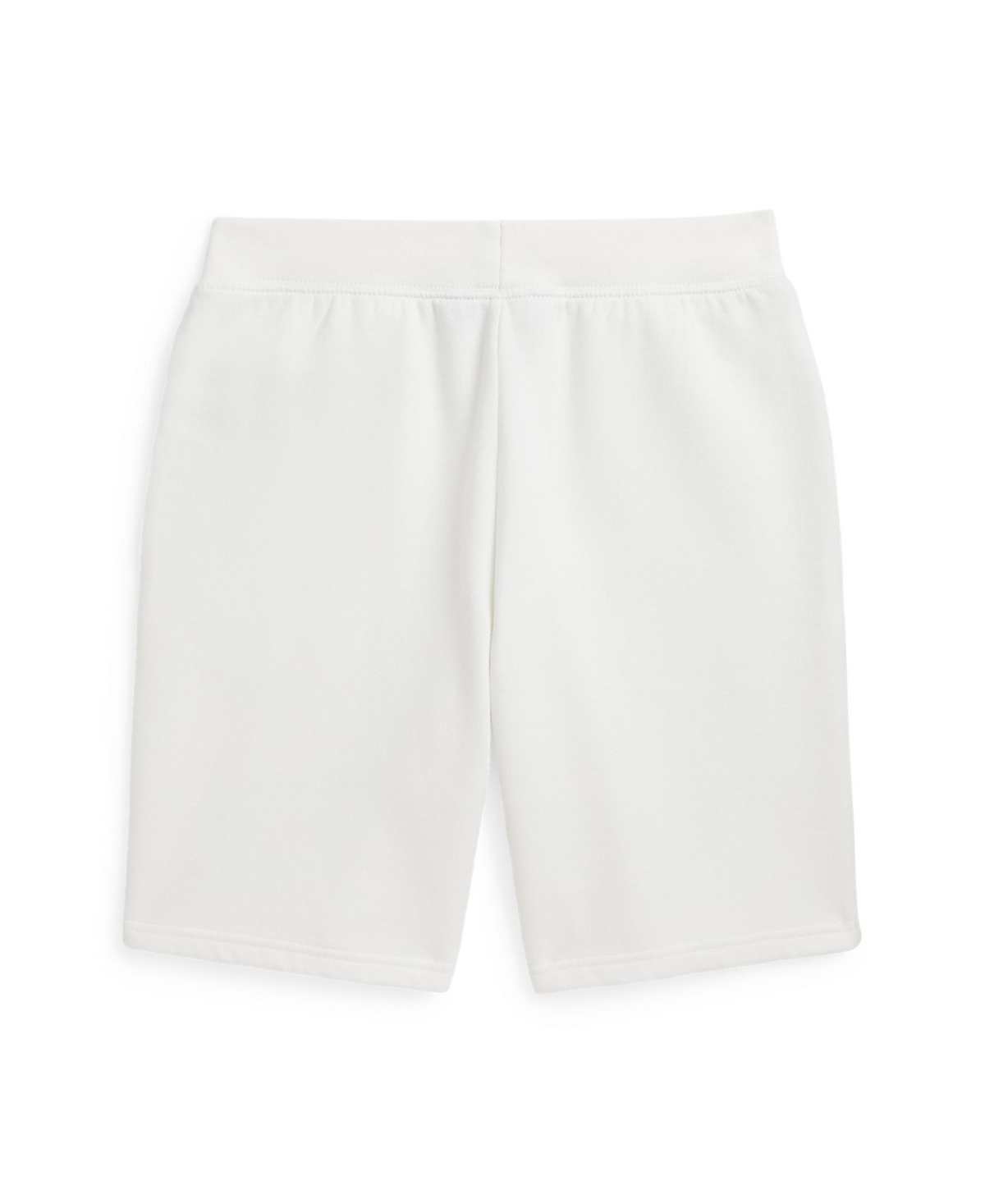 Polo Ralph Lauren Big Boys Baseball-logo Fleece Shorts In Paper White