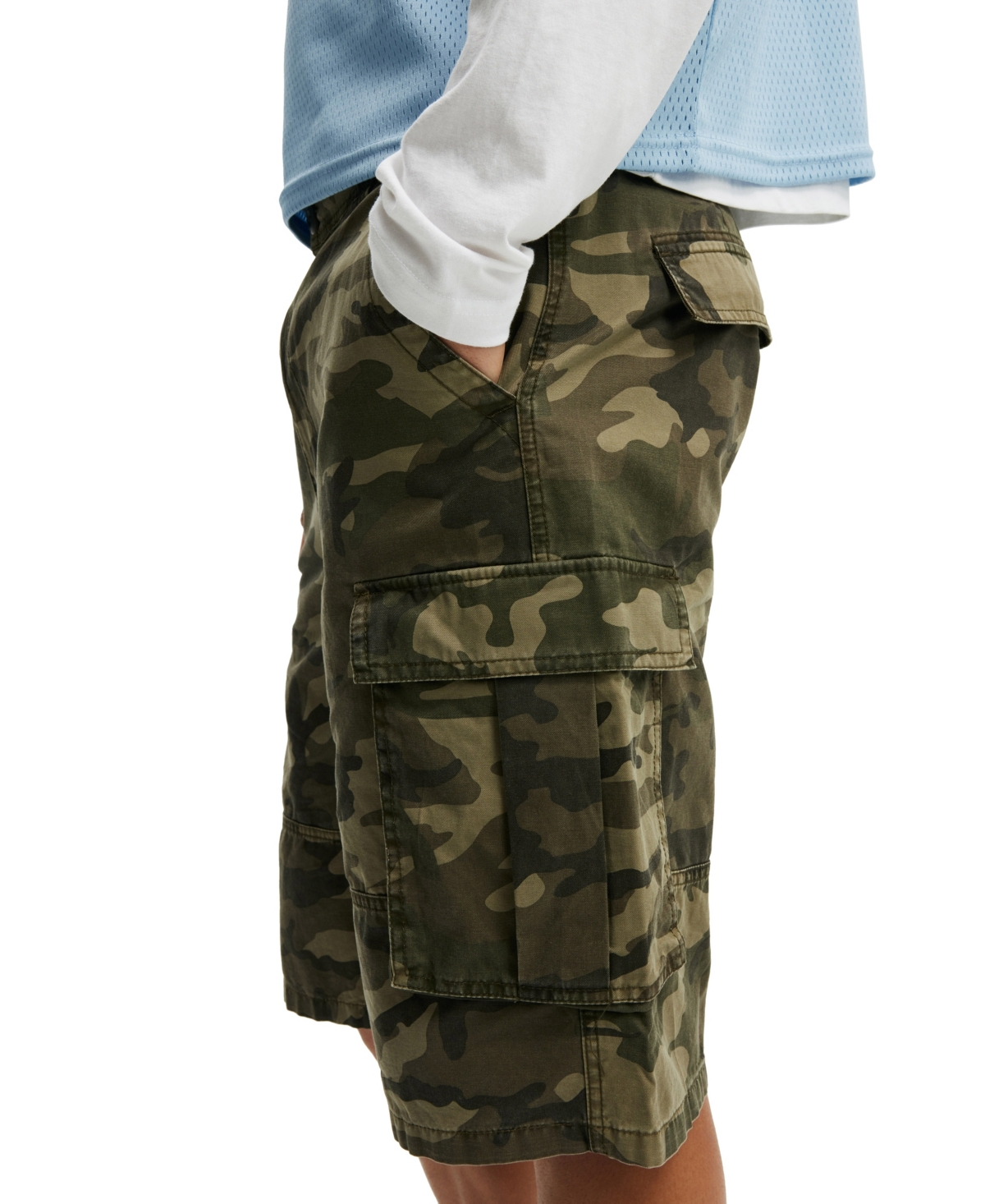 Shop Cotton On Men's Baggy Cargo Shorts In Camo