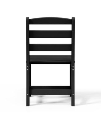 Outdoor HDPE Patio Classic Armless Dining Side Chair