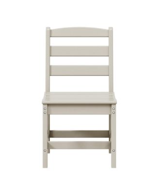 Outdoor HDPE Patio Classic Armless Dining Side Chair