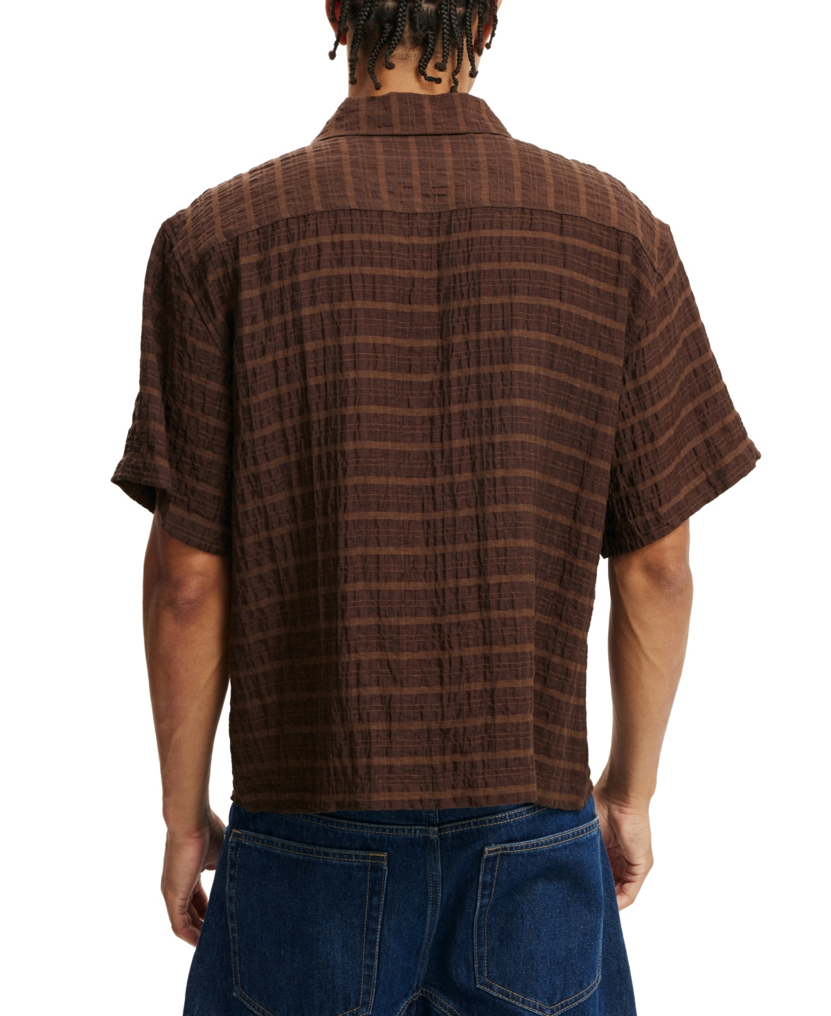 COTTON ON MEN'S BOX FIT SHORT SLEEVE SHIRT 