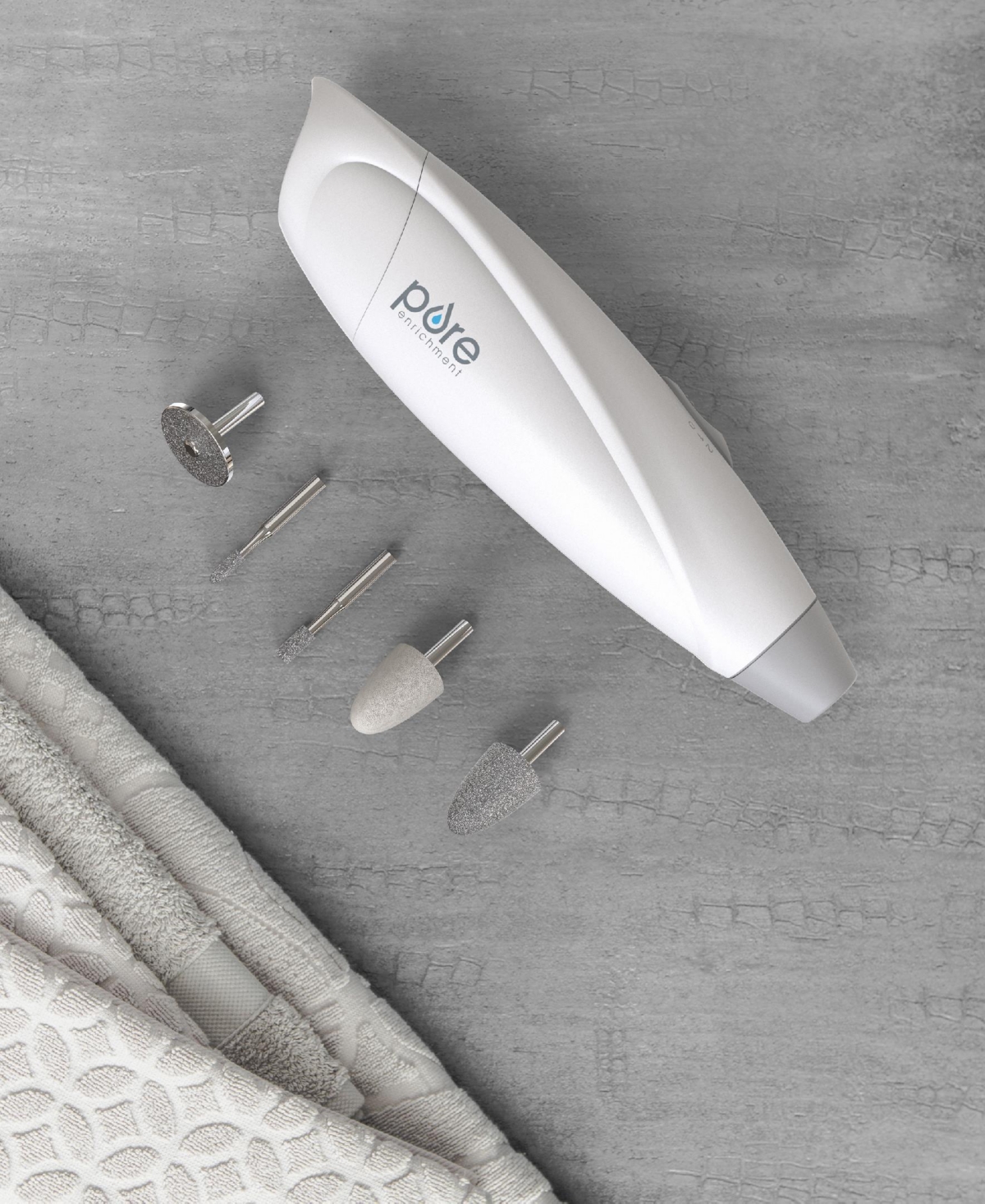 Pure Enrichment Purenails Express Cordless Manicure And Pedicure Kit In White