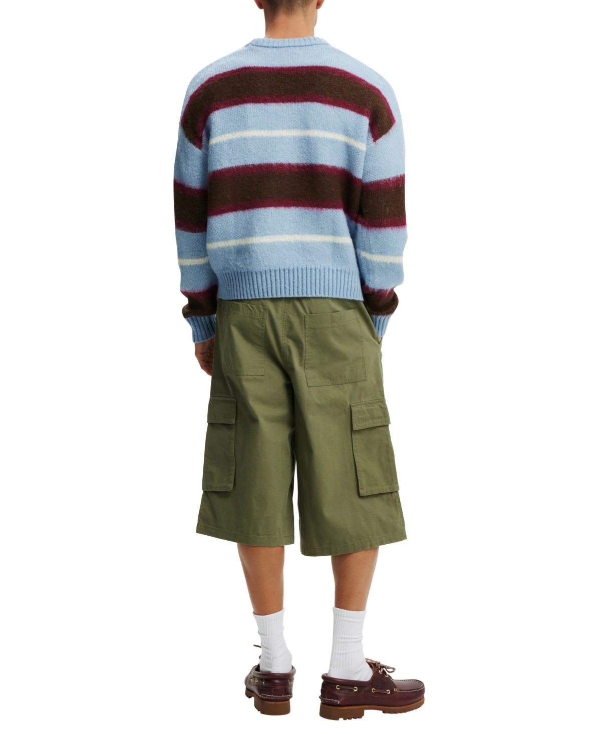Shop Cotton On Men's Super Baggy Cargo Shorts In Military