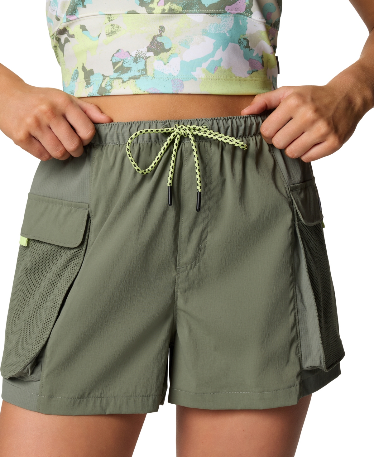 Shop Columbia Women's Pfg Open Water Performance Shorts In Cypress