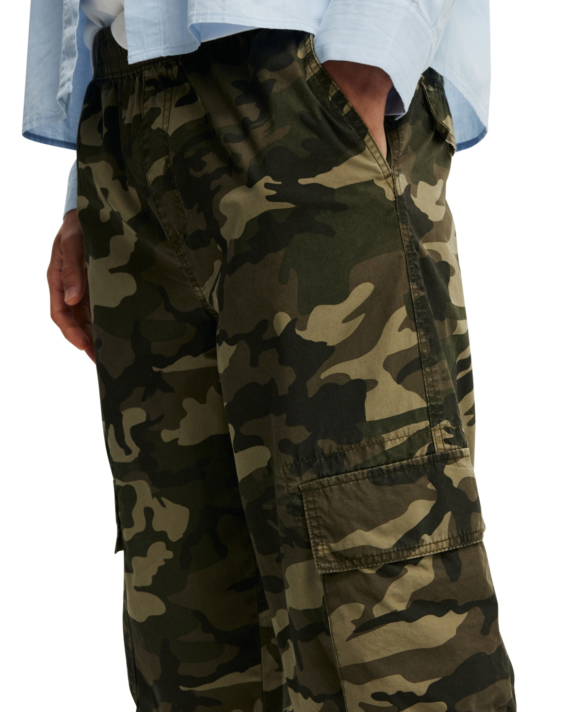 Shop Cotton On Men's Knox Baggy Cargo Pants In Dark Camo
