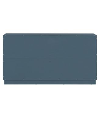 Streamdale  Furniture Antique Sideboard with Adjustable Shelves and Silver Handles