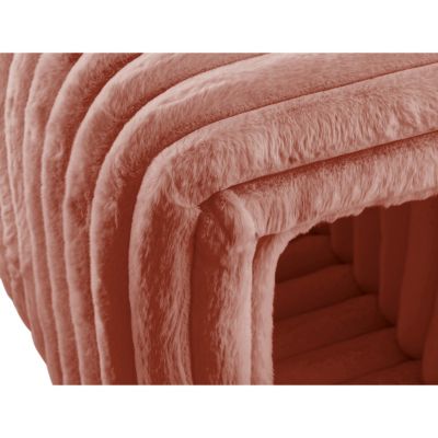 Streamdale Ottoman Storage Bench Pet Supplies Corduroy Bench Cat's nest to hide For the Living Room, Entryway and Bedroom, Brown