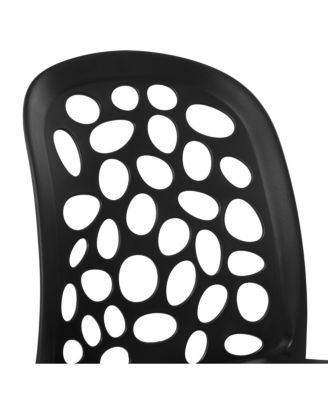 Outdoor Modern Stackable Patio Dining Chairs (Set of 2)