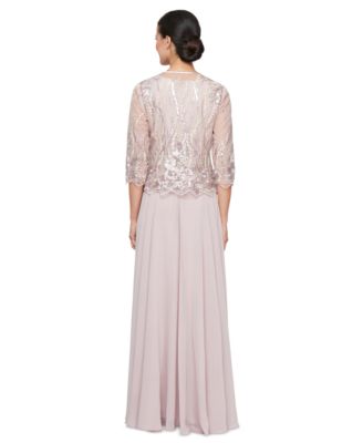 Комплект из вышитого жакета и платья Alex Evening для женщин из 2 предметов