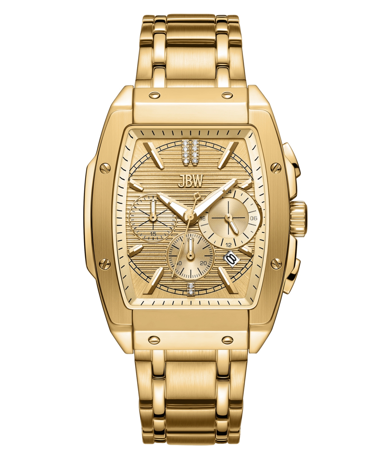 Men's Echelon Diamond Gold-Plated Stainless-Steel Watch - Gold