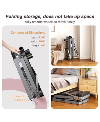 Streamdale Pilates core bed, foldable home high quality, yoga studio same commercial fitness equipment, black