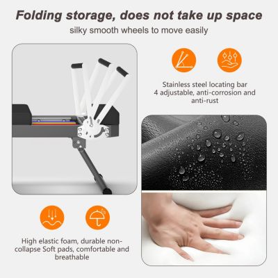 Streamdale Pilates core bed, foldable home high quality, yoga studio same commercial fitness equipment, black