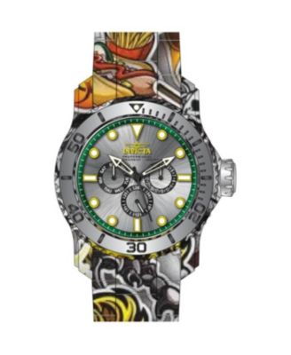 Мужские кварцевые часы Invicta 47854 Pro Diver с хронографом, черным, серебристым и зеленым циферблатом