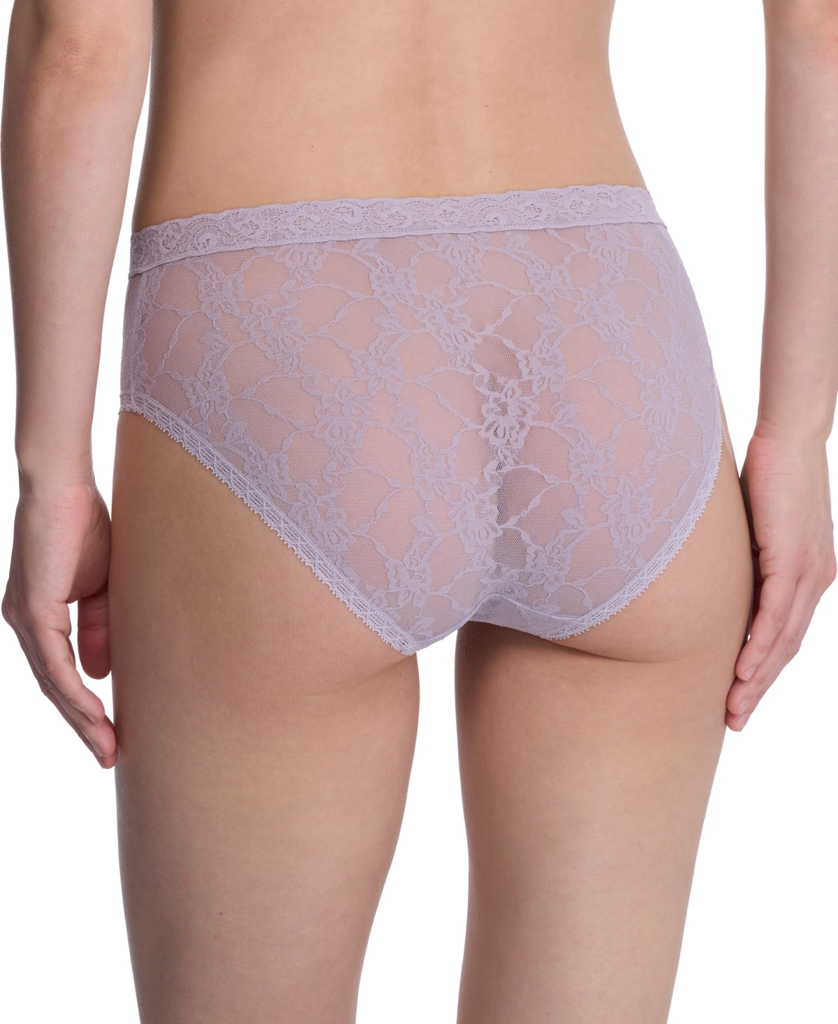 Natori Bliss Allure One Size Lace Girl Briefs In Grey Lilac