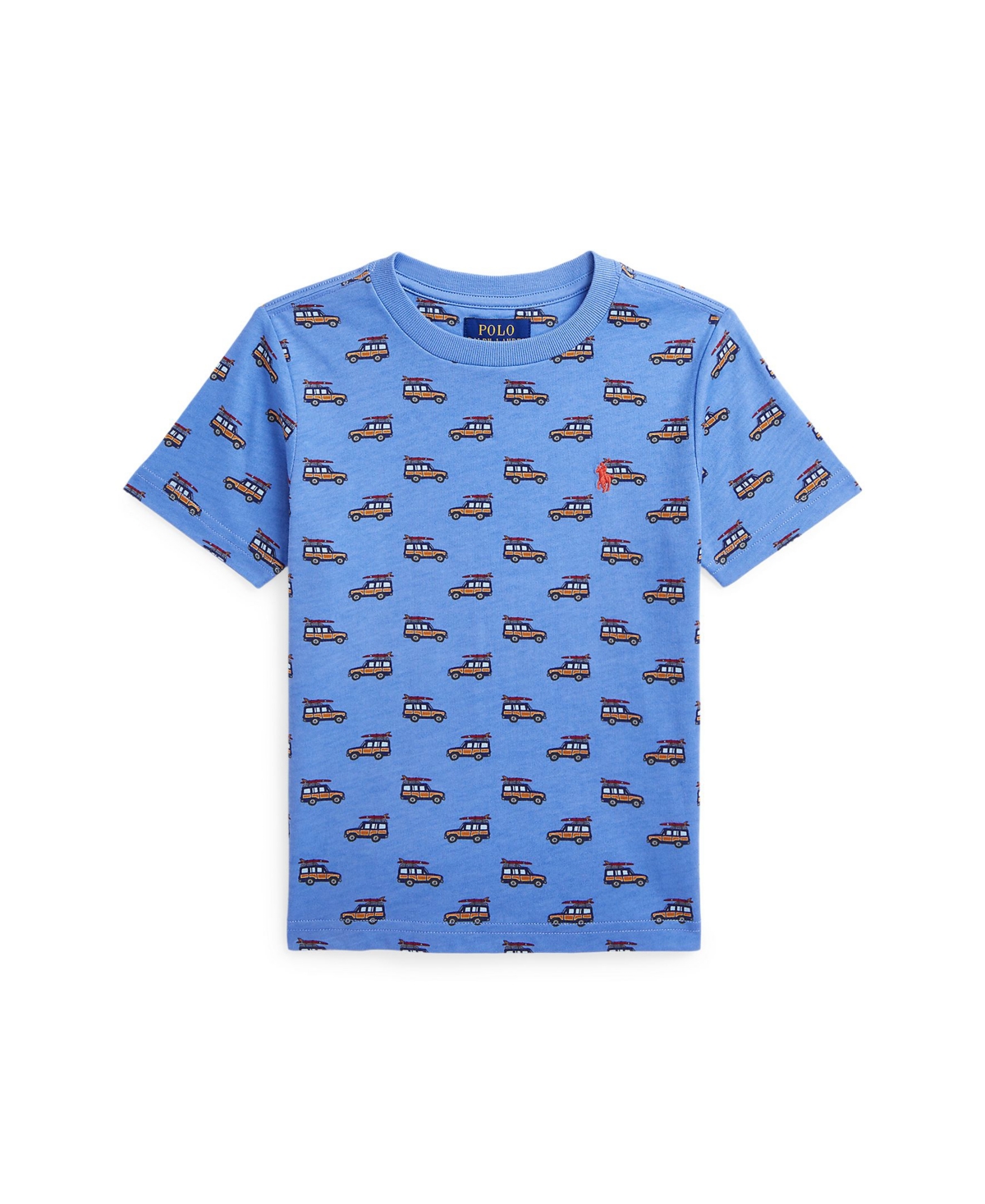 Polo Ralph Lauren Toddler And Little Boys Car-print Jersey T-shirt In Woody Toss Print