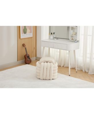 Modern Knot Design Ottoman Stylish and Comfortable