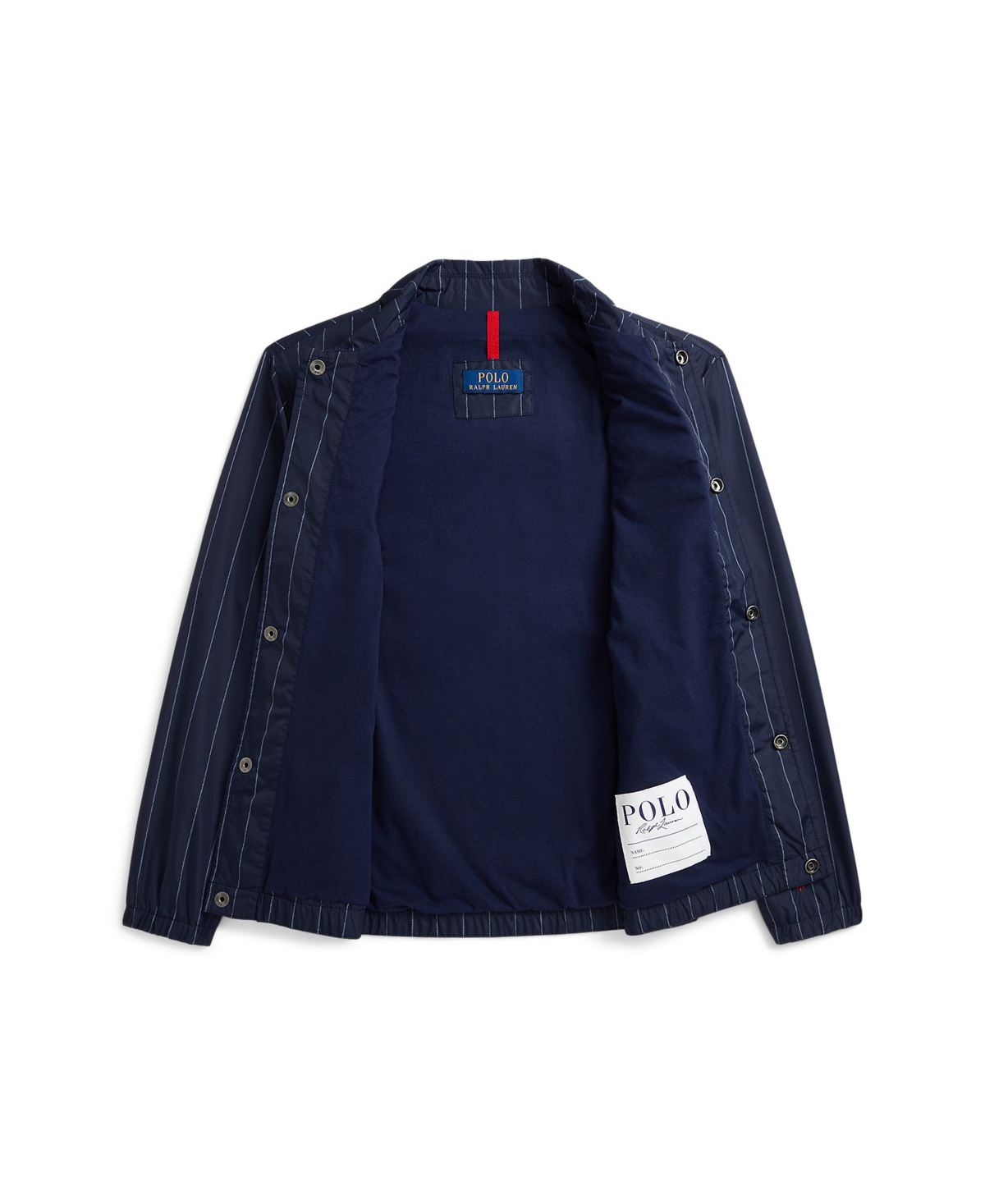 Polo Ralph Lauren Toddler And Little Boys Striped Letterman Coach's Jacket In Cdw Pinstripe