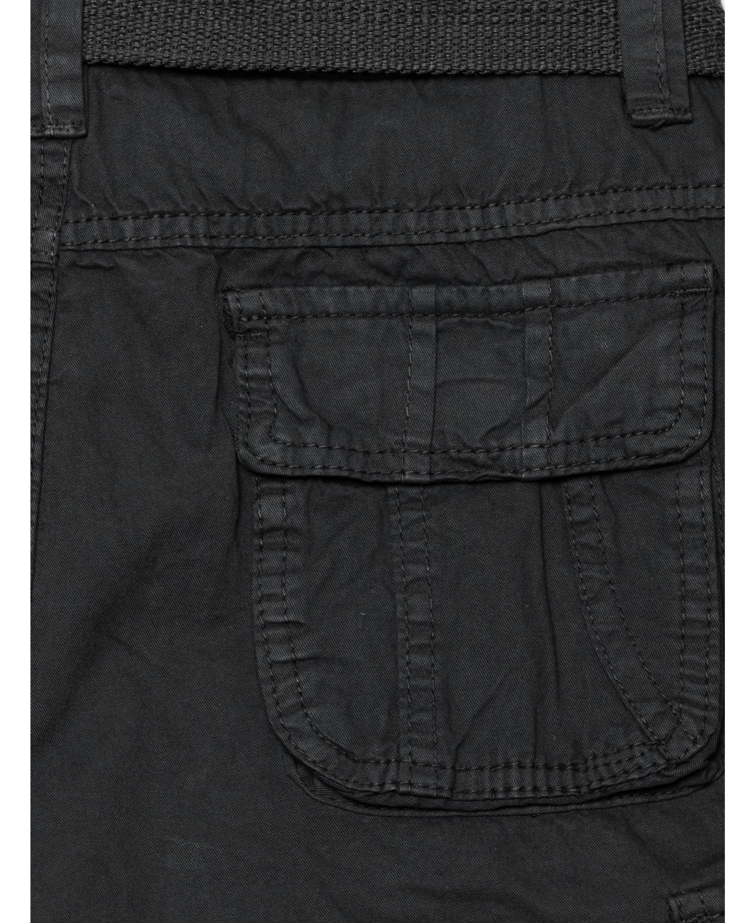 Big Boys Belted Twill Cargo Shorts, 8-18