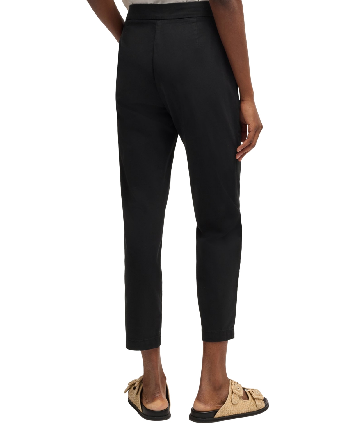 Hugo Boss Tiluna Slim Fit Pants In Black