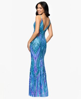 Русалочье платье с вырезами и блестками от Blondie Nites Juniors