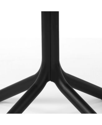 31.5" Square Plastic Outdoor Patio Dining Table for 4