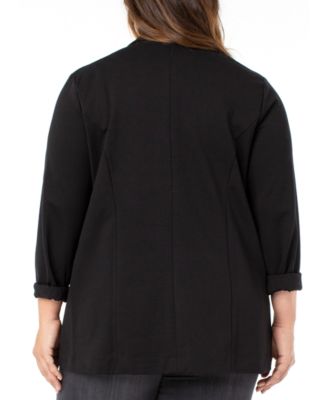 Блейзер с манжетами и открытой передней частью большого размера Liverpool Los Angeles Plus