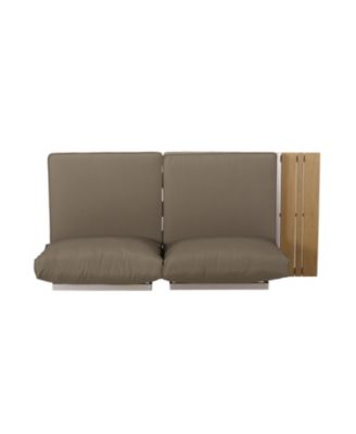 Streamdale Rust-Resistant Sectional Sofa with Faux Wood Accents and Water-Resistant Cushions