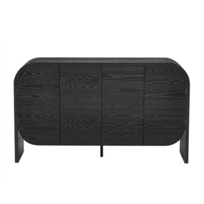 4-Door Sideboard with Rounded Corners