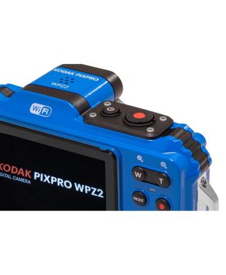 PIXPRO WPZ2 16MP Full HD Waterproof Rugged Digital Camera, Blue, Bundle with 32GB Memory Card and Camera Bag